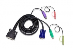 2L-1703P — КВМ-кабель с интерфейсами передачи звука, PS/2, VGA (3м)