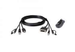 2l-7D02DHX2 —  комплект кабелей USB, HDMI-DVI-D для защищенного KVM-переключателя (1.8м)