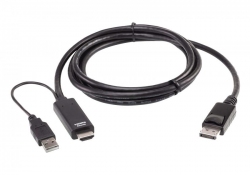 2L-7D02HDP —   Кабель True 4K HDMI — DisplayPort (1,8м)