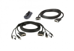 2L-7D03UDX5 — комплект кабелей USB, DVI-D Dual Link, Dual Display для защищенного KVM-переключателя (3м)