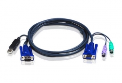 2L-5502UP — КВМ-кабель со встроенным конвертером интерфейса PS/2-USB (1.8м)