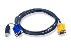 2L-5206UP — КВМ-кабель со встроенным конвертером интерфейса PS/2-USB и разъемом SPHD 3-в-1 (6м)
