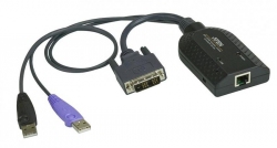 KA7166-AX — Модуль-адаптер DVI USB  KVM с поддержкой Virtual Media и считывателем смарт карт