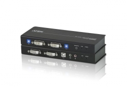 CE604-AT-G — USB, DVI, КВМ-удлинитель по кабелю Cat 5 с поддержкой Dual View (1024x768@60м)