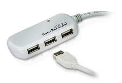 UE2120H — 4-портовый USB 2.0 концентратор-удлинитель, до 12 м