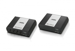 UEH4002-AT-G — 4-портовый USB 2.0 удлинитель по кабелю Cat 5 (до 100м)