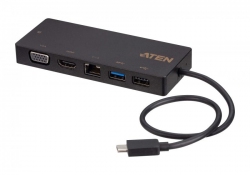 UH3236 — Многопортовая мини док-станция с портом USB-C и функцией сквозной передачи питания (Power Pass-Through)