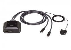 US3312-AT —  2-портовый USB-C 4K DisplayPort KVM-переключатель с пультом удаленного переключения порта